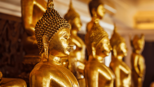 golden buddha in Kyoto