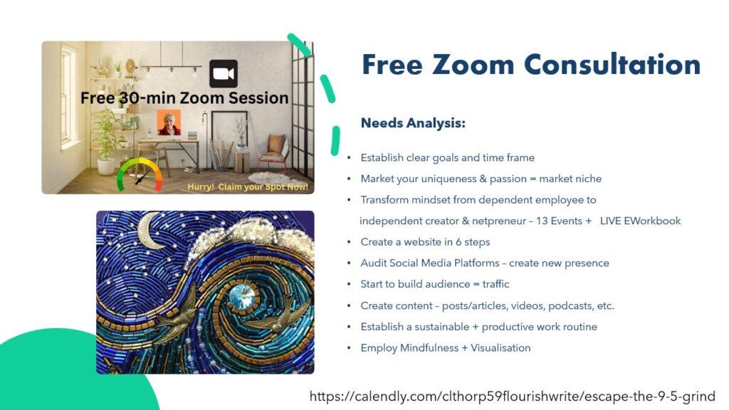 this is a list of the need's analysis I will make during the free Zoom session.